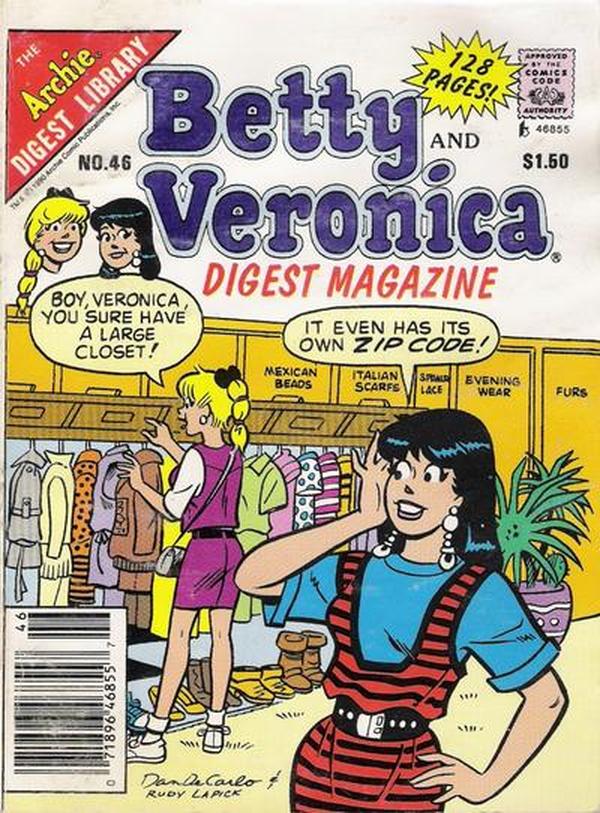 Betty and Veronica Comics Digest Magazine (1983) #46 cover