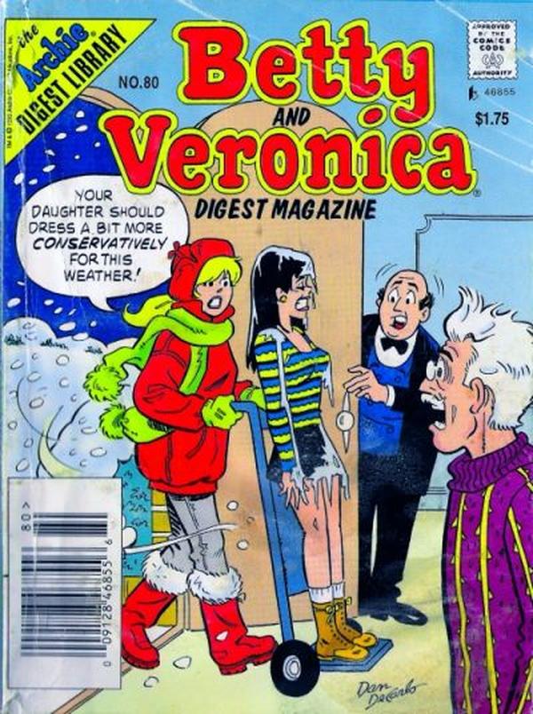 Betty and Veronica Comics Digest Magazine (1983) #80 cover