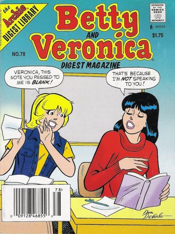 Betty and Veronica Comics Digest Magazine (1983) #78 cover