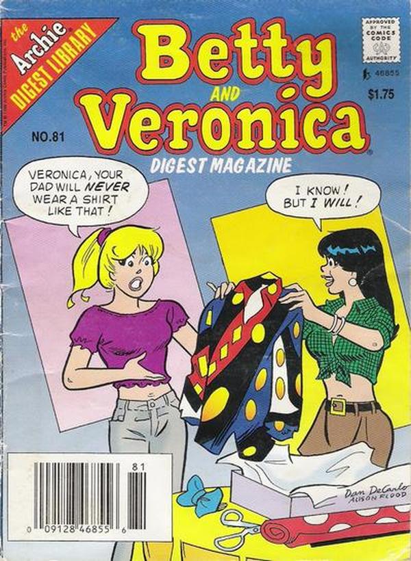 Betty and Veronica Comics Digest Magazine (1983) #81 cover