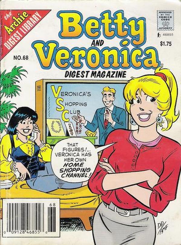 Betty and Veronica Comics Digest Magazine (1983) #68 cover