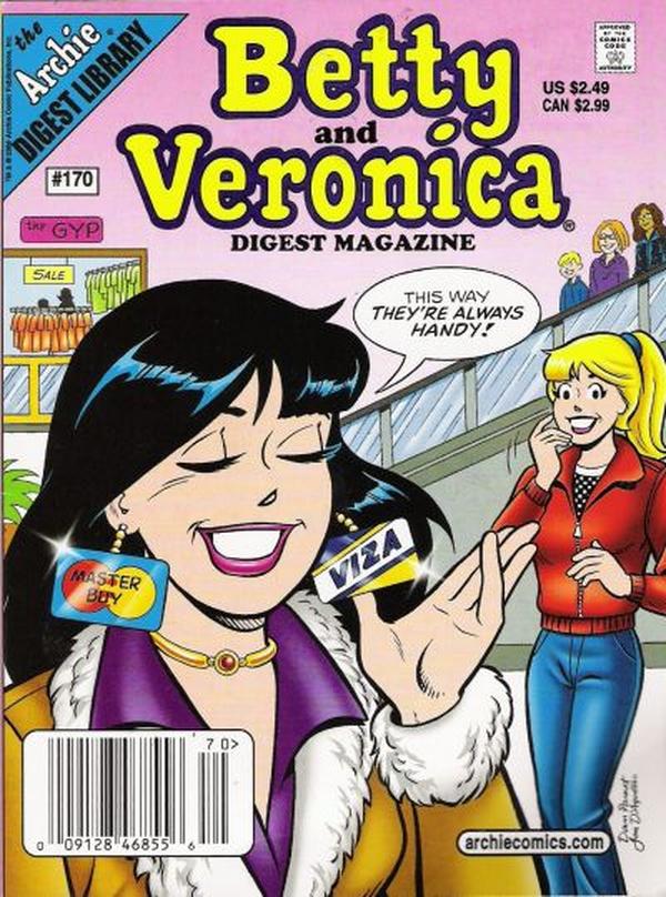 Betty and Veronica Comics Digest Magazine (1983) #170 cover