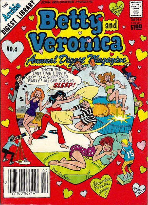 Betty and Veronica Annual Comics Digest Magazine #4 cover