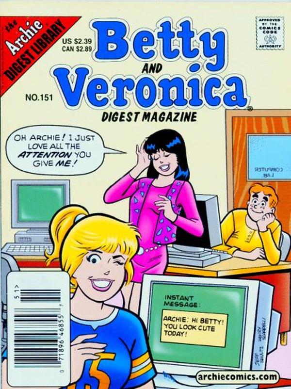 Betty and Veronica Comics Digest Magazine (1983) #151 cover