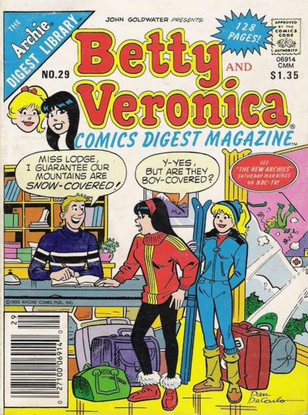 Betty and Veronica Comics Digest Magazine (1983) #29 cover