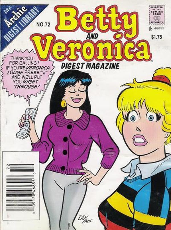 Betty and Veronica Comics Digest Magazine (1983) #72 cover