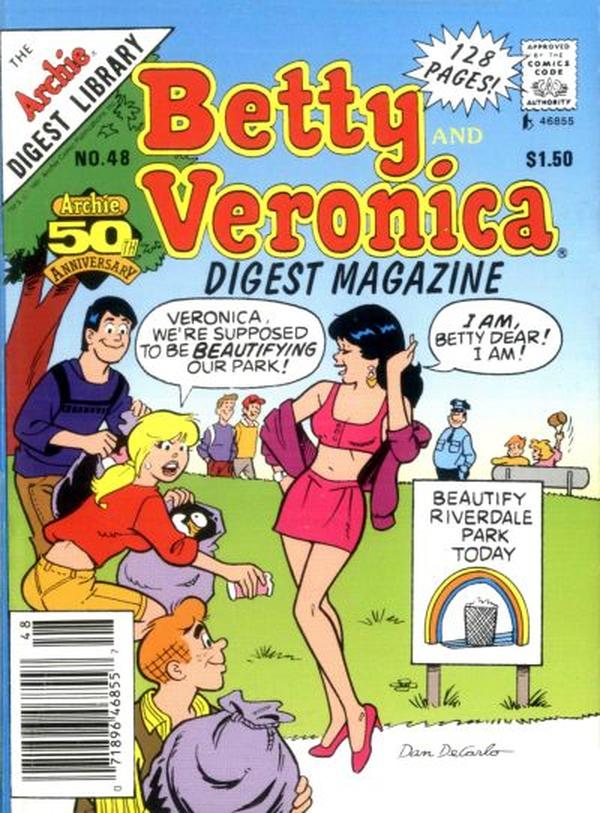 Betty and Veronica Comics Digest Magazine (1983) #48 cover