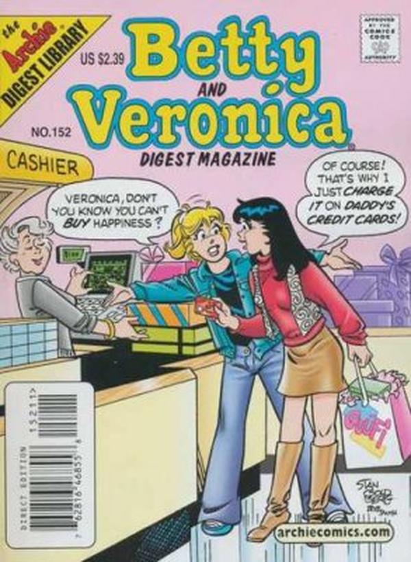 Betty and Veronica Comics Digest Magazine (1983) #152 cover