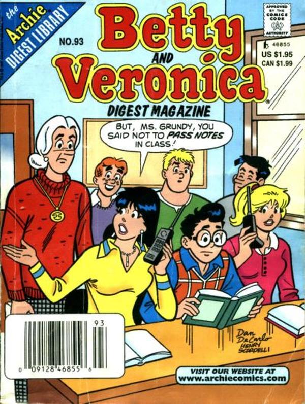 Betty and Veronica Comics Digest Magazine (1983) #93 cover