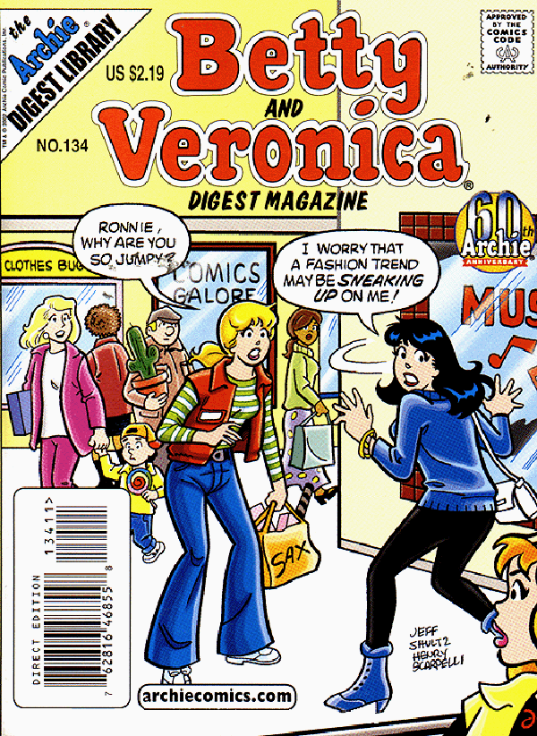 Betty and Veronica Comics Digest Magazine (1983) #134 cover