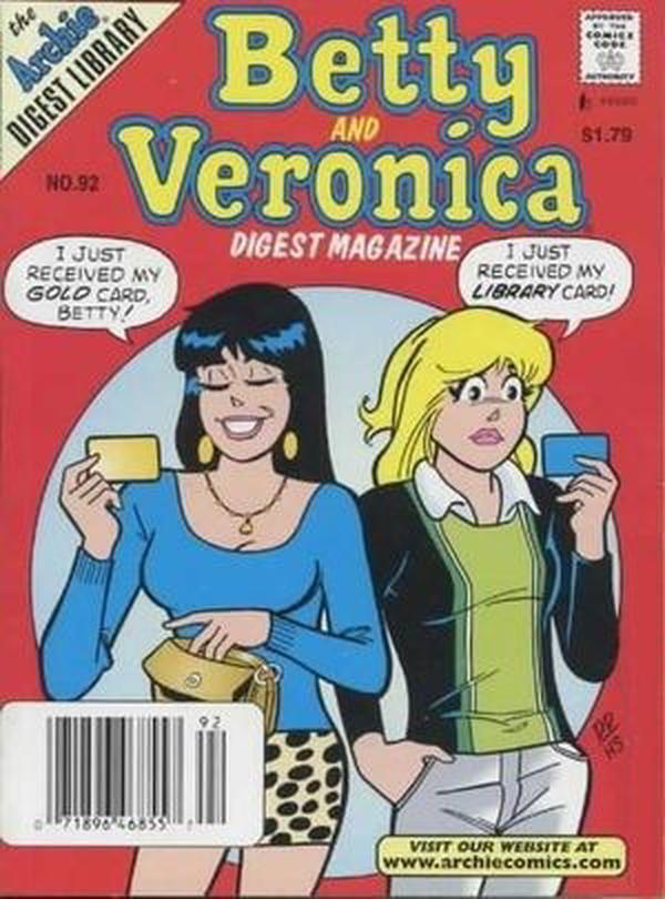 Betty and Veronica Comics Digest Magazine (1983) #92 cover