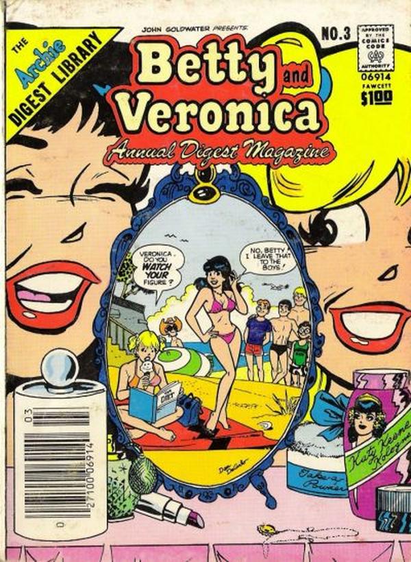 Betty and Veronica Annual Comics Digest Magazine #3 cover