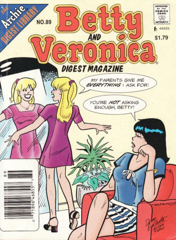 Betty and Veronica Comics Digest Magazine (1983) #89 cover
