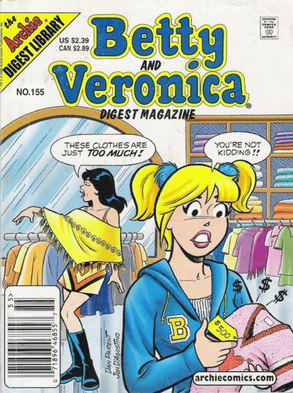 Betty and Veronica Comics Digest Magazine (1983) #155 cover