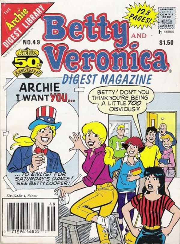 Betty and Veronica Comics Digest Magazine (1983) #49 cover