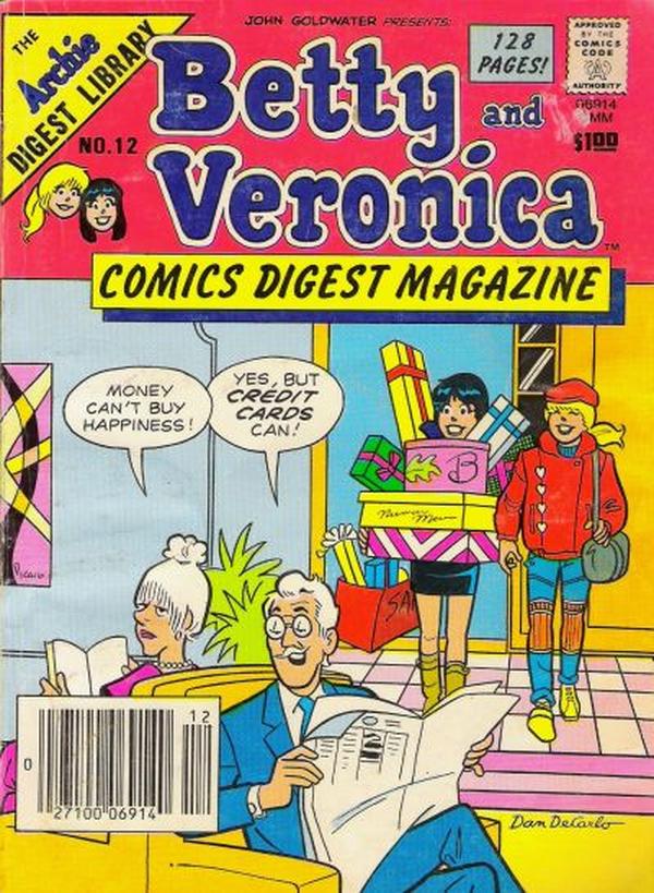 Betty and Veronica Comics Digest Magazine (1983) #12 cover