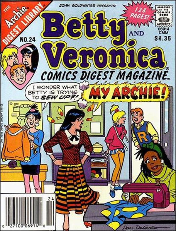 Betty and Veronica Comics Digest Magazine (1983) #24 cover