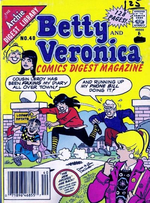 Betty and Veronica Comics Digest Magazine (1983) #40 cover