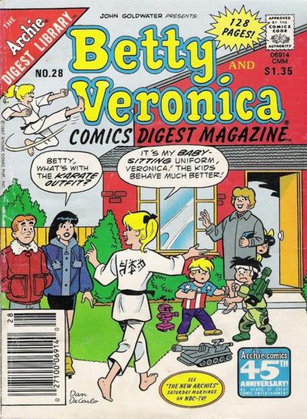 Betty and Veronica Comics Digest Magazine (1983) #28 cover