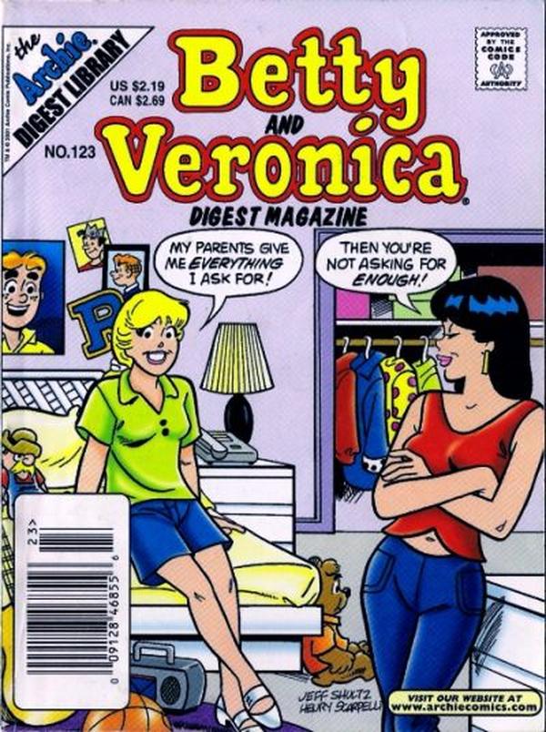 Betty and Veronica Comics Digest Magazine (1983) #123 cover