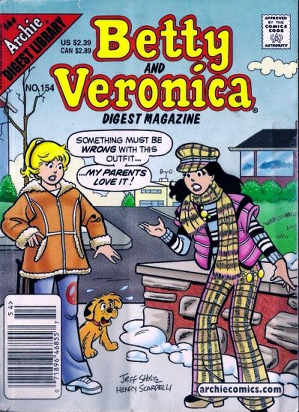 Betty and Veronica Comics Digest Magazine (1983) #154 cover