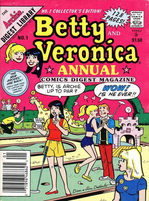 Betty and Veronica Annual Digest Magazine #1 cover