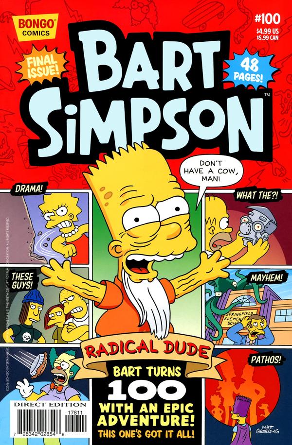 Cover of Simpsons Comics Presents Bart Simpson #100