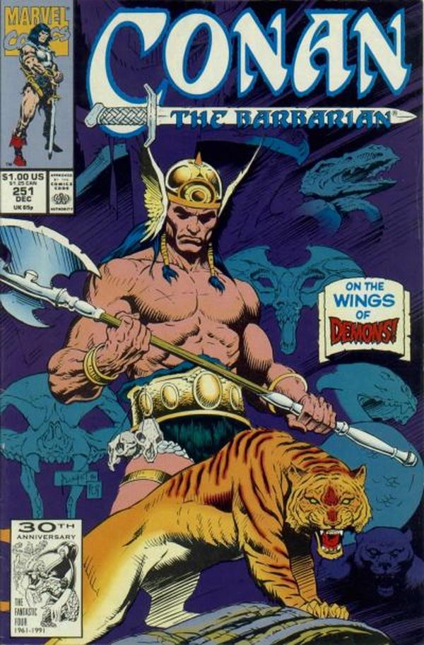 Conan the Barbarian #251 cover