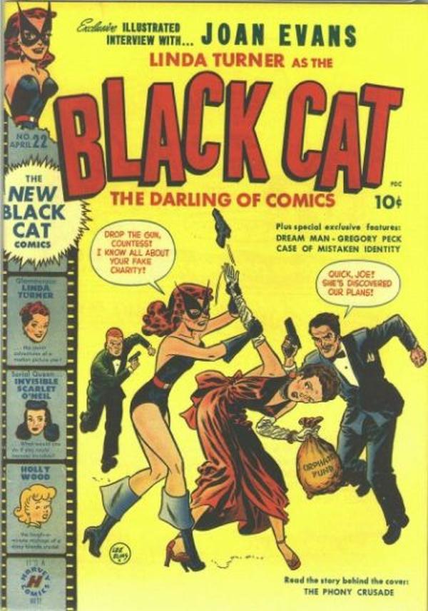 Cover of Black Cat Comics #22