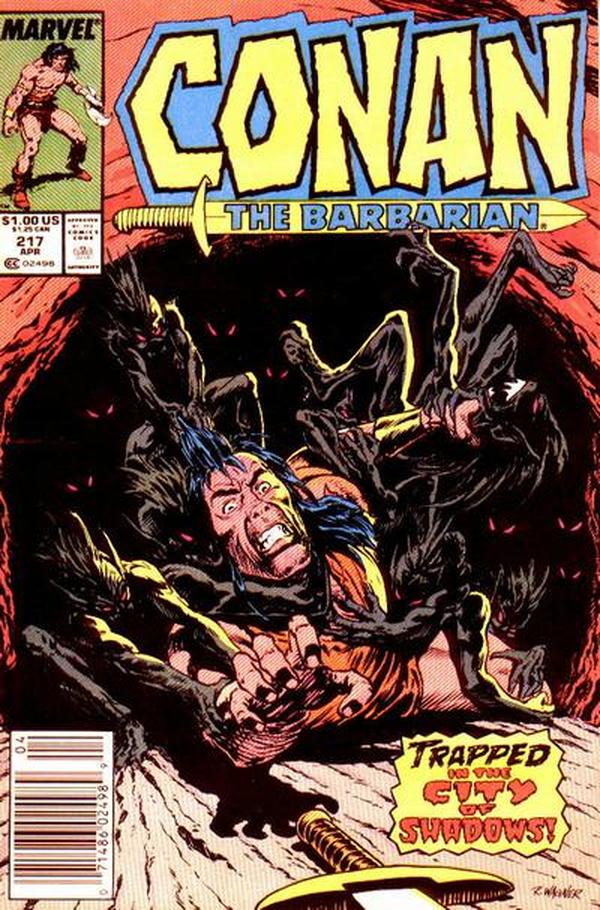 Conan the Barbarian #217 cover