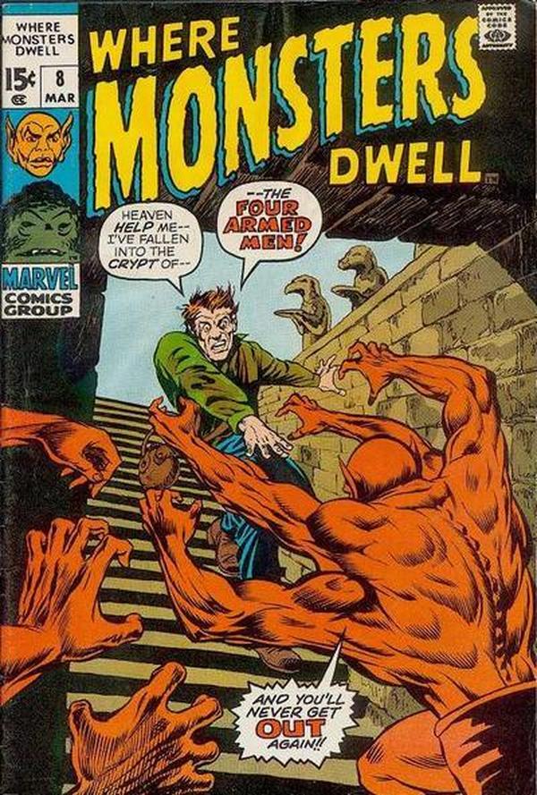 Where Monsters Dwell (1970) #8 cover