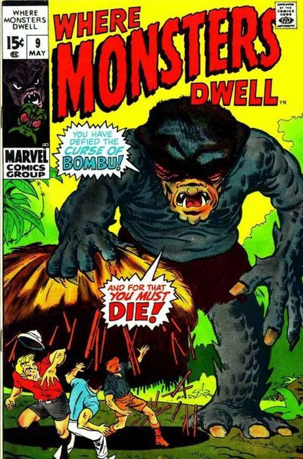 Where Monsters Dwell (1970) #9 cover