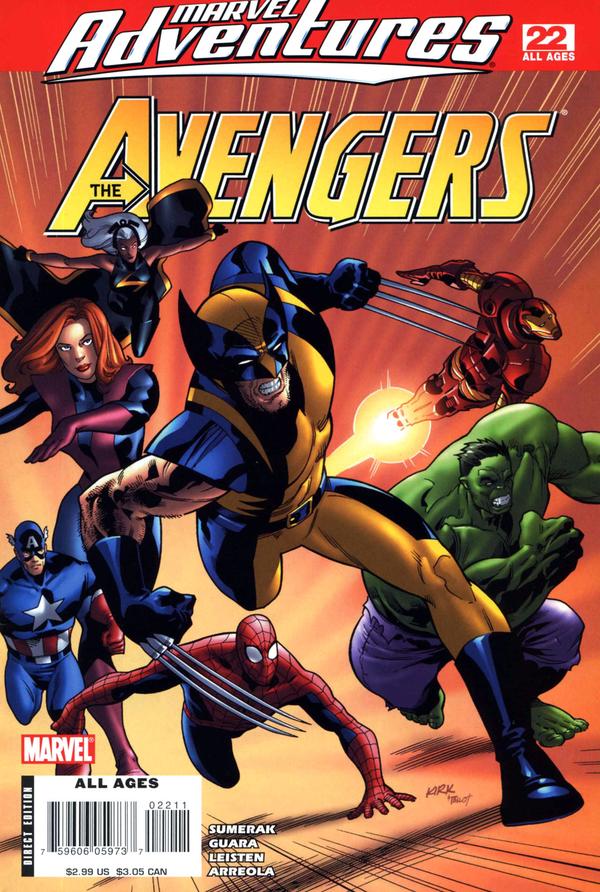 Marvel Adventures The Avengers (2006) #22 cover