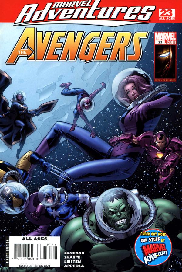 Marvel Adventures The Avengers (2006) #23 cover