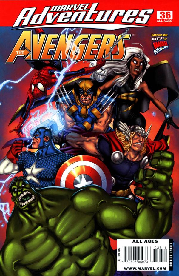 Marvel Adventures The Avengers (2006) #36 cover