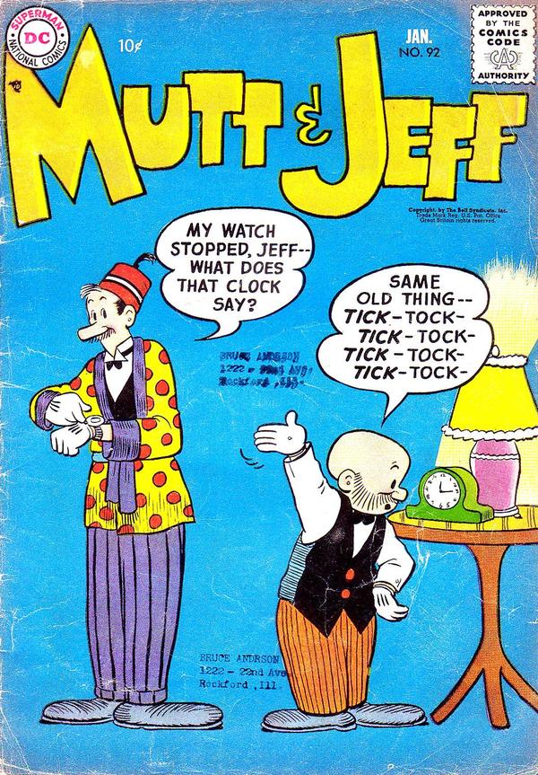 Mutt & Jeff (1939) #92 cover