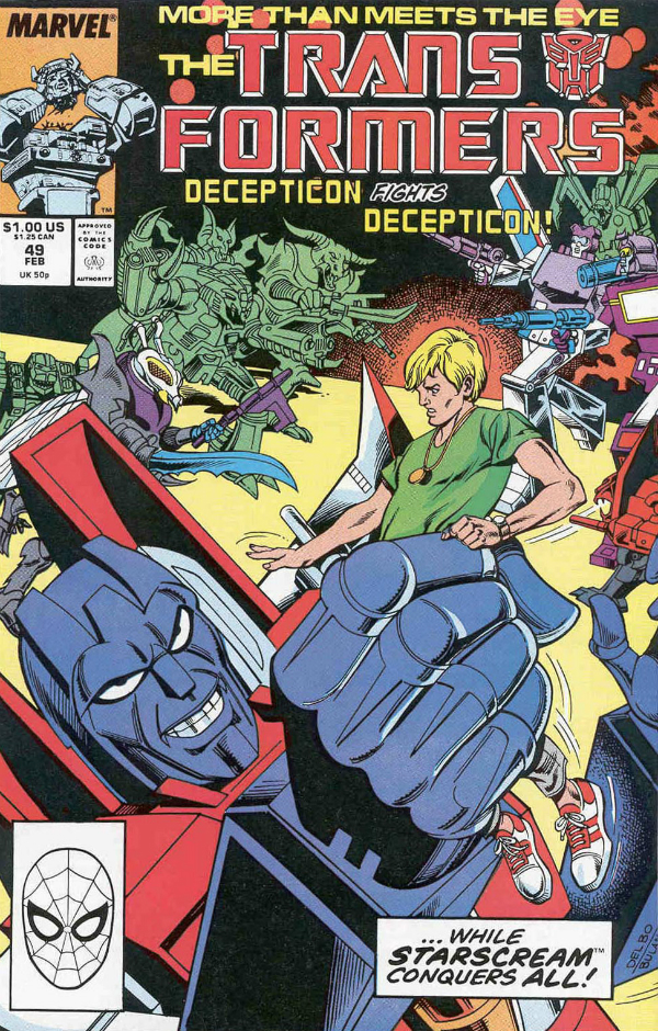 Cover of The Transformers #49