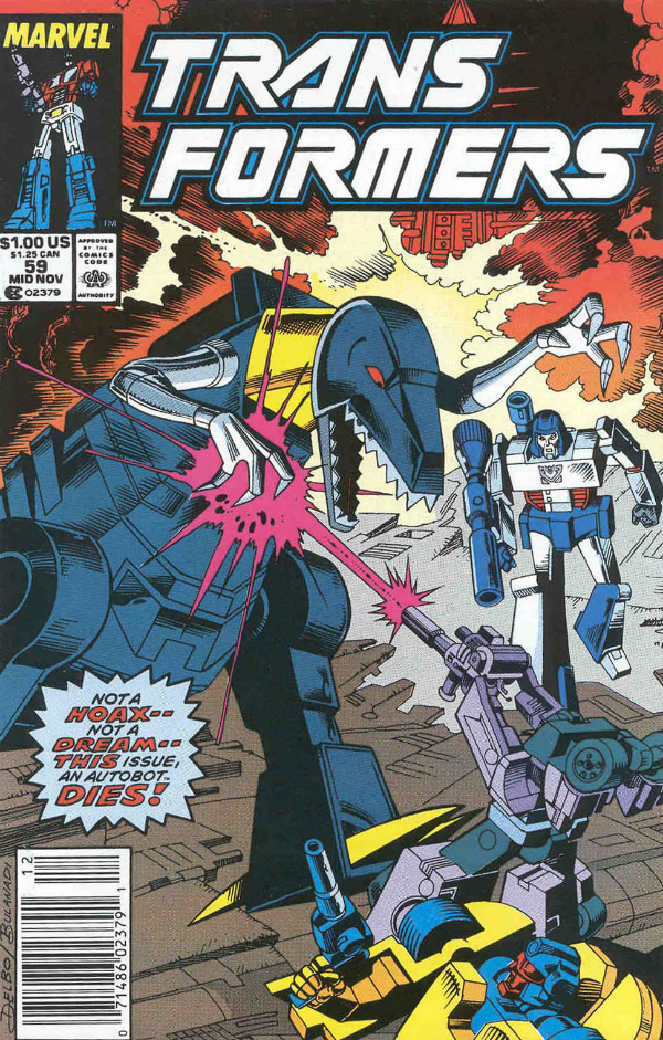 Cover of The Transformers #59
