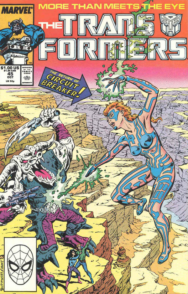 Cover of The Transformers #45