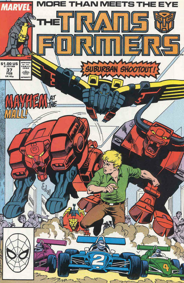 Cover of The Transformers #37