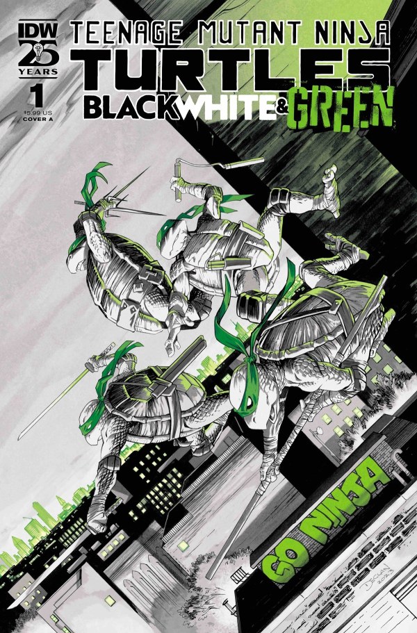 Teenage Mutant Ninja Turtles: Black White & Green