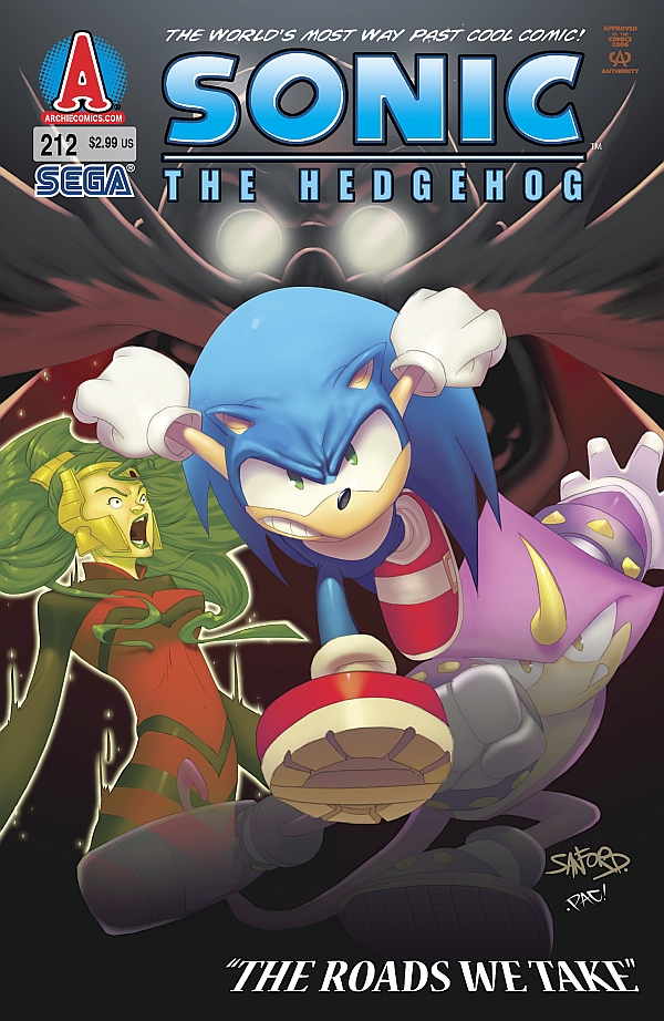 Sonic the Hedgehog #212 cover