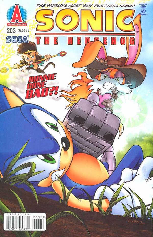 Cover of Sonic the Hedgehog #203