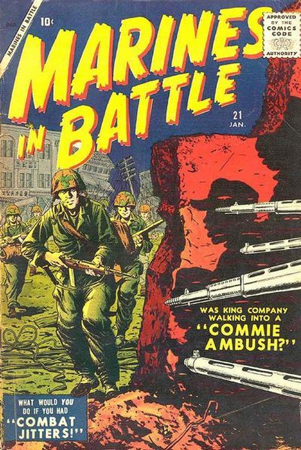 Marines in Battle (1954) #21 cover