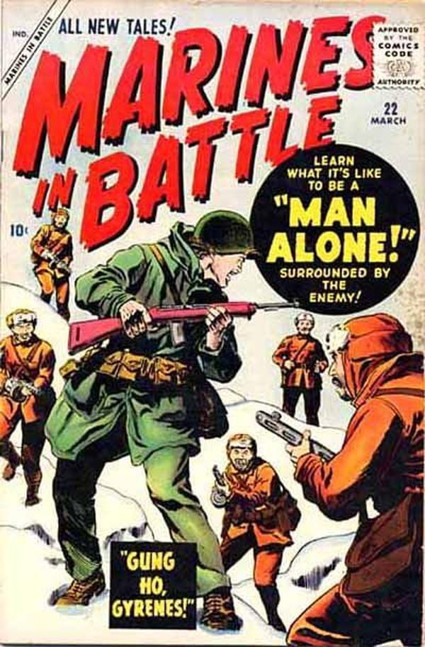 Marines in Battle (1954) #22 cover