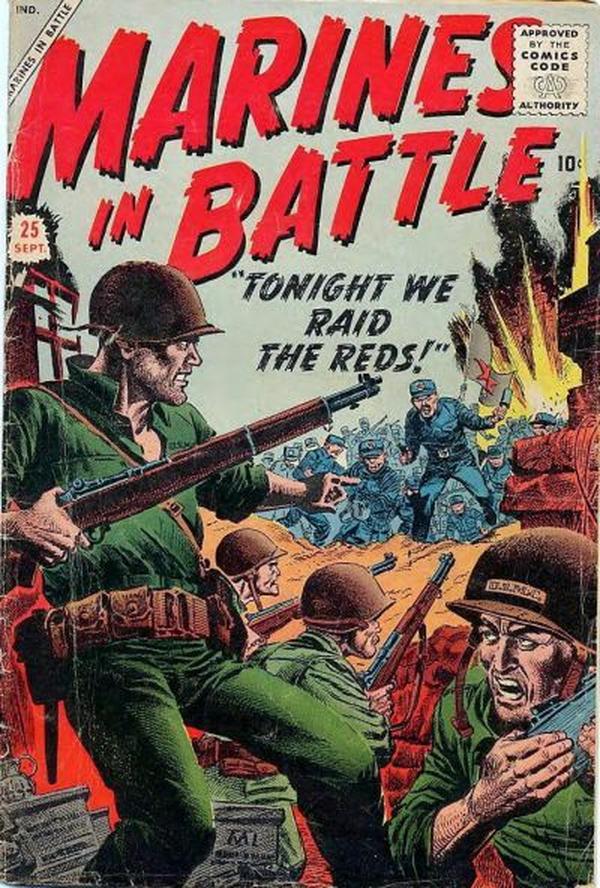 Marines in Battle (1954) #25 cover