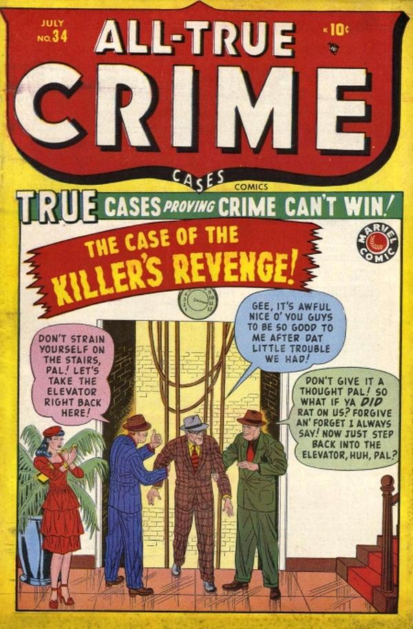 All True Crime Cases Comics (1948) #34 cover