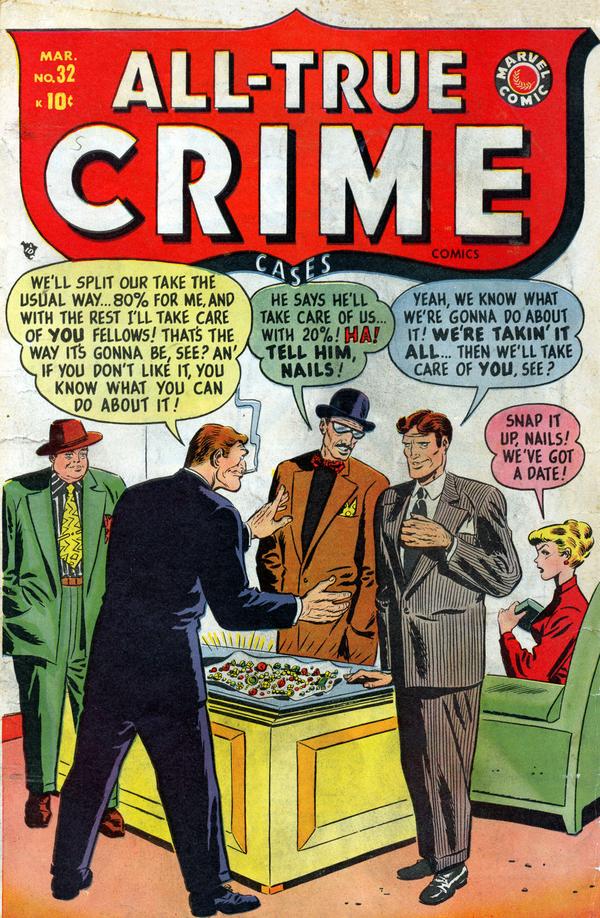 All True Crime Cases Comics (1948) #32 cover