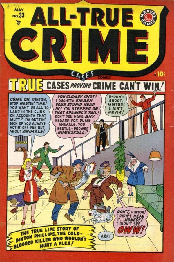 All True Crime Cases Comics (1948) #33 cover