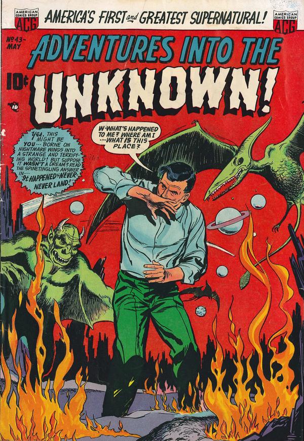 Cover of Adventures into the Unknown #43